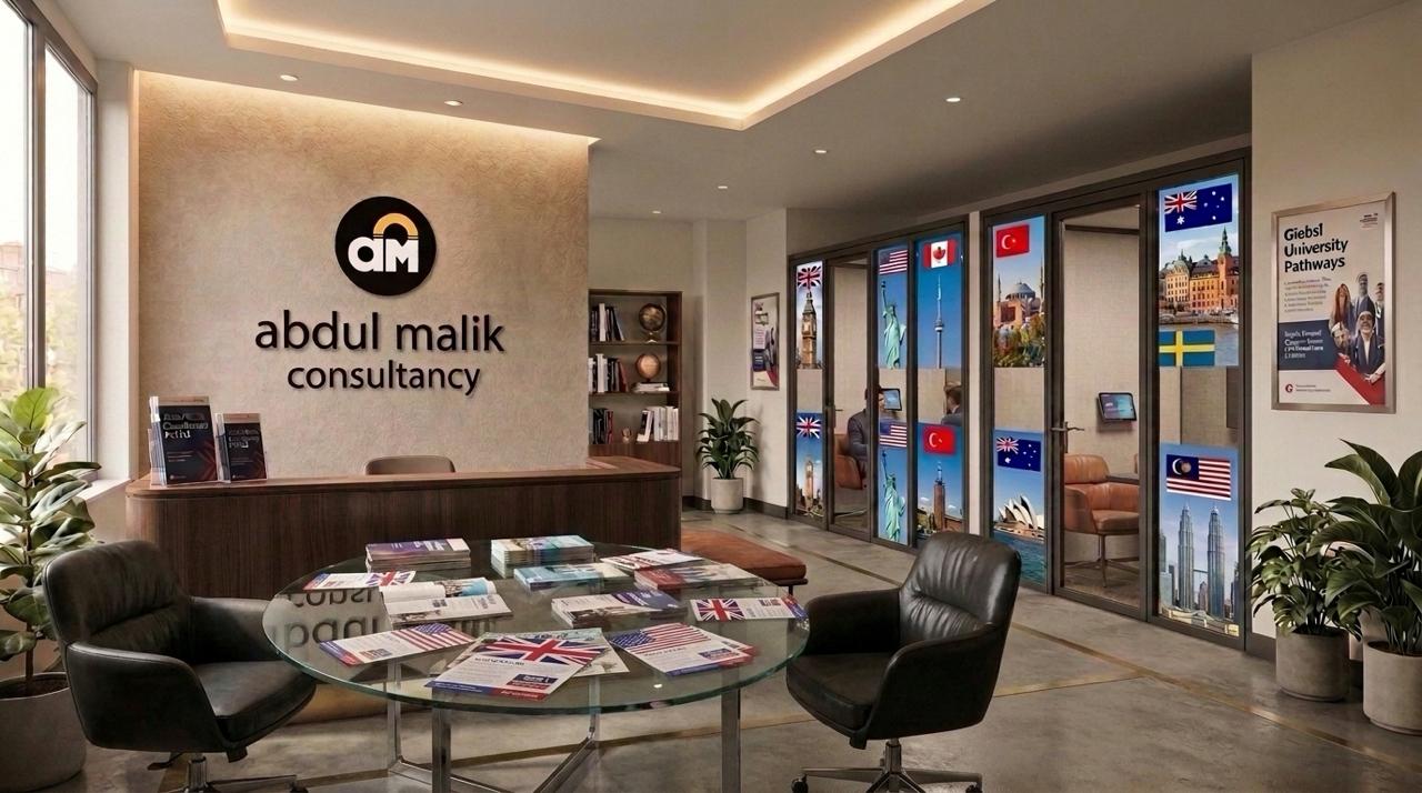 Inside the Abdul Malik Consultancy office